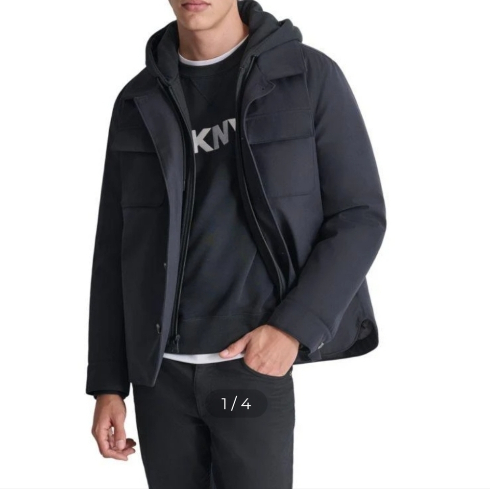 DKNY Puffer Shirt Jacket
